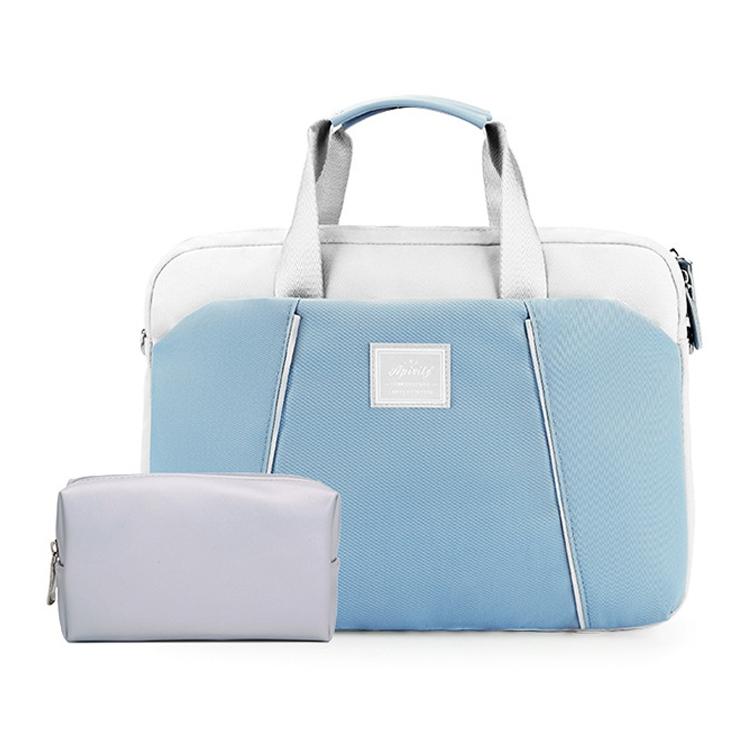 Portable Messenger Bag for Laptops - Apple Huawei Xiaomi Basne - Landscape Tattoo Light Blue