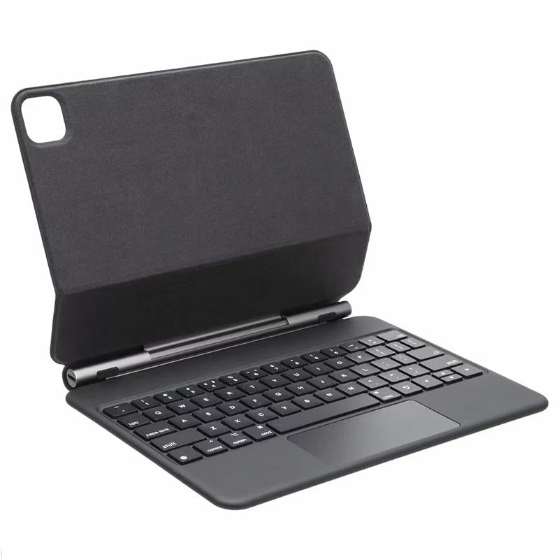 Bluetooth Keyboard Leather Case With Touch Pad - P11 - White