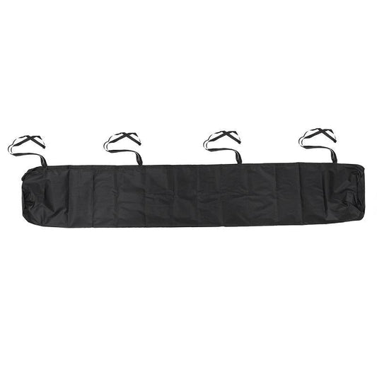 2.5m Waterproof Retractable Roller Blind Awning Cover - Dustproof Protection - Black