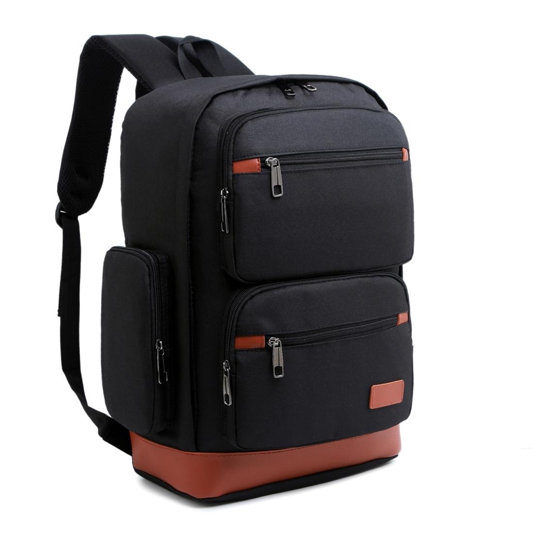 Versatile Outdoor Backpack with Breathable Design - Large Capacity - Black
