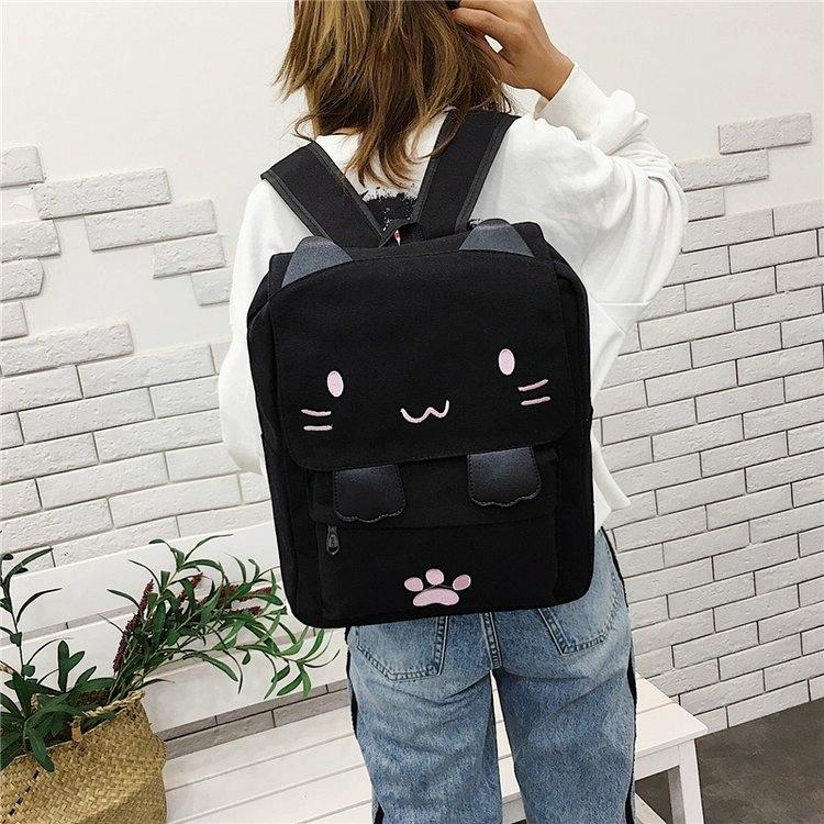 Leisure Cat Backpack - Canvas