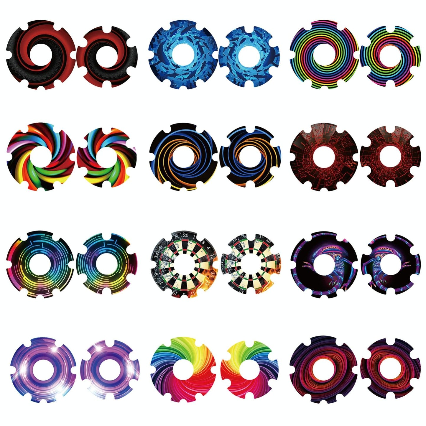 Waterproof Sticker for Xiaomi M365 Scooter Motor - 1 Pair - Colorful 3
