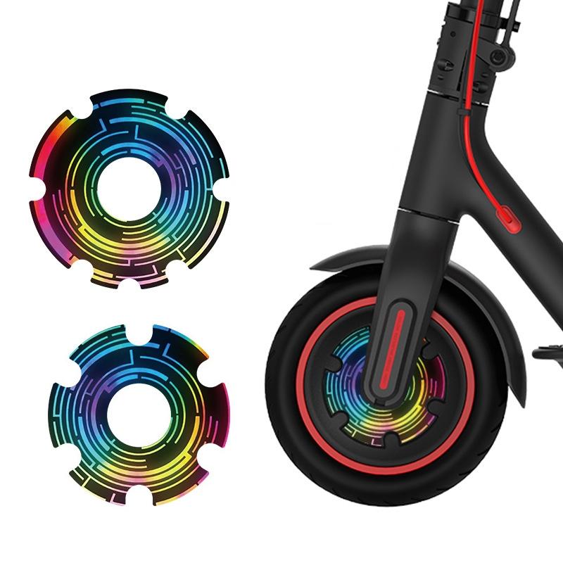 Waterproof Sticker for Xiaomi M365 Scooter Motor - 1 Pair - Colorful 3