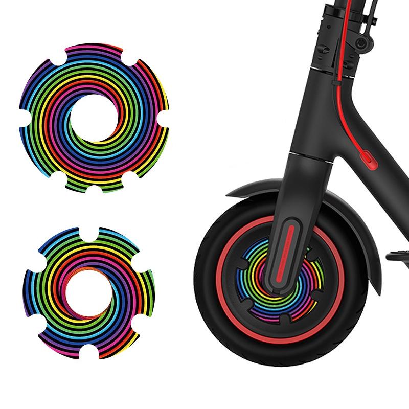 Waterproof Sticker for Xiaomi M365 Scooter Motor - 1 Pair - Colorful 3
