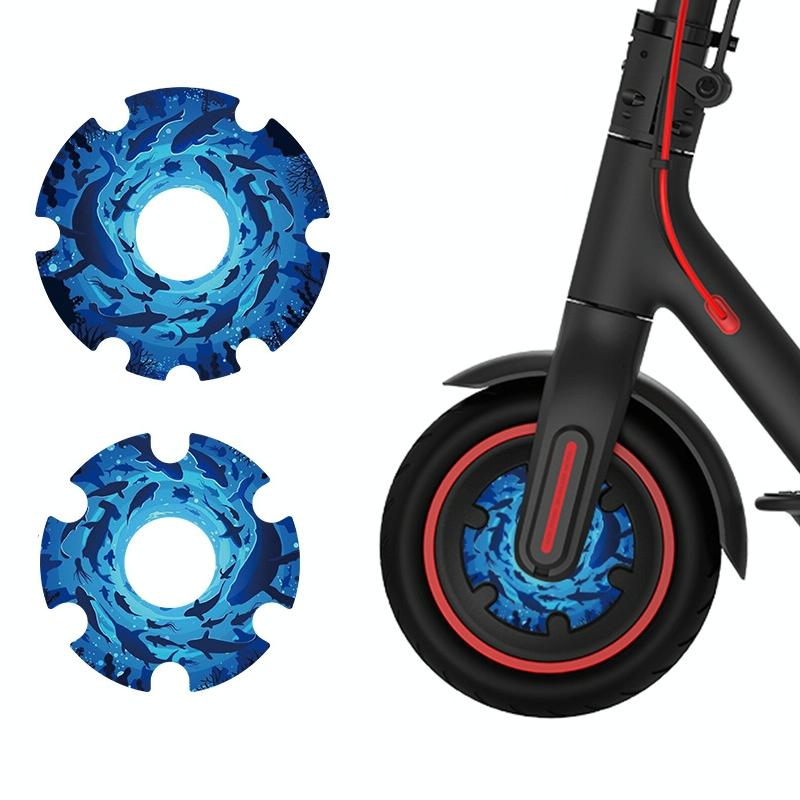 Waterproof Sticker for Xiaomi M365 Scooter Motor - 1 Pair - Colorful 3