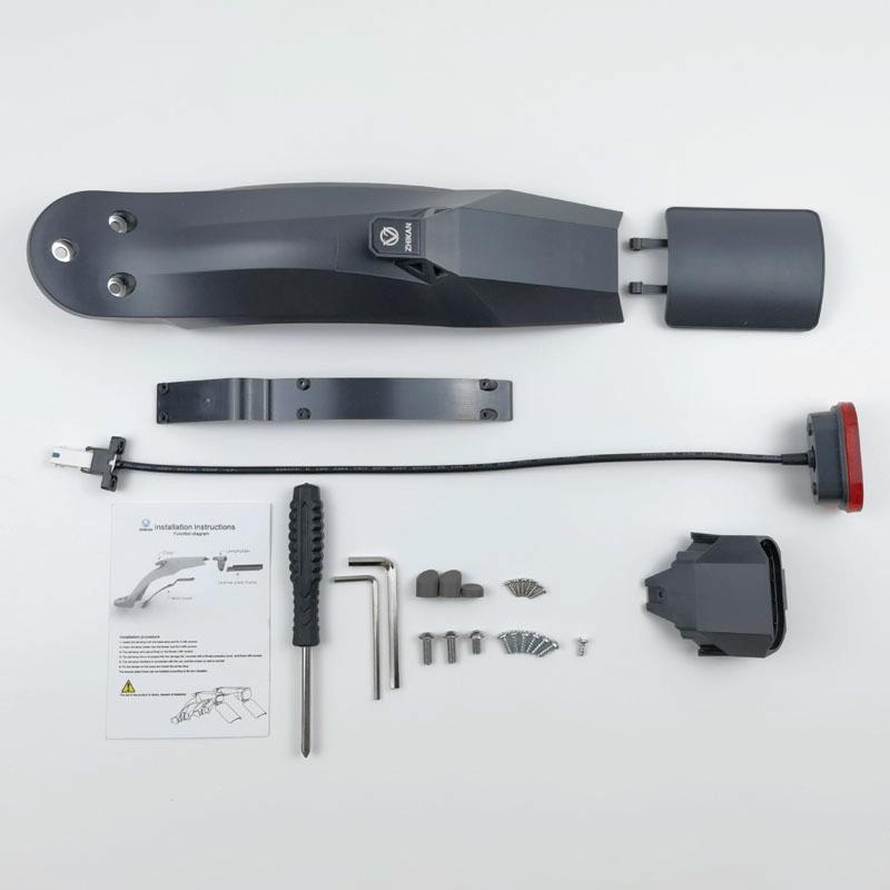 Xiaomi M365 / Pro / Pro2 Scooter Mudguard with Taillight - Red