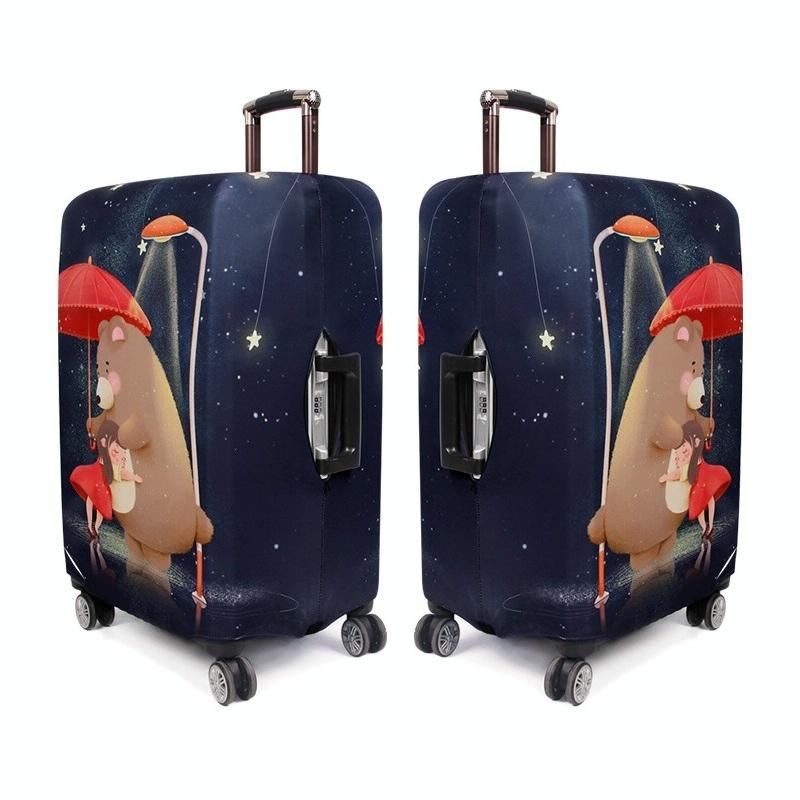 Protective Cover for Durable Luggage - Elastic Dustproof - Small Size - Mushroom Rabbit