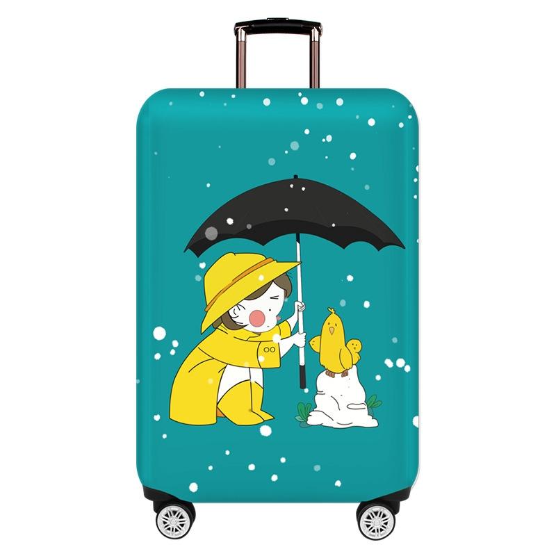 Protective Cover for Durable Luggage - Elastic Dustproof - Small Size - Mushroom Rabbit