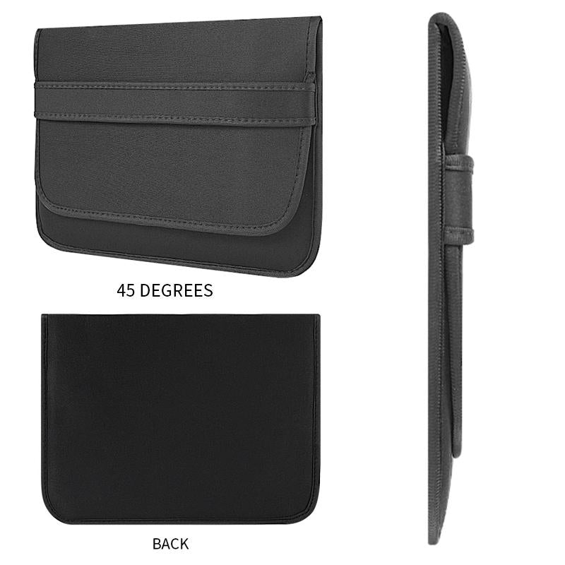 Horizontal Flap Clutch Bag with Neoprene Laptop Lining - Purple - 13 Inch