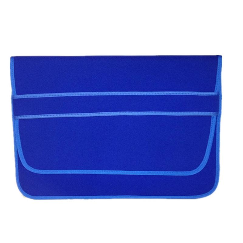 Horizontal Flap Clutch Bag with Neoprene Laptop Lining - Purple - 13 Inch