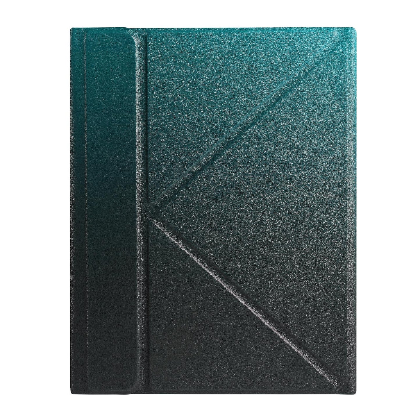 10.2 / 10.5 Inch Bluetooth Keyboard Tablet Case With Triangle Holder & Pen Slot - Gradient Dark Green