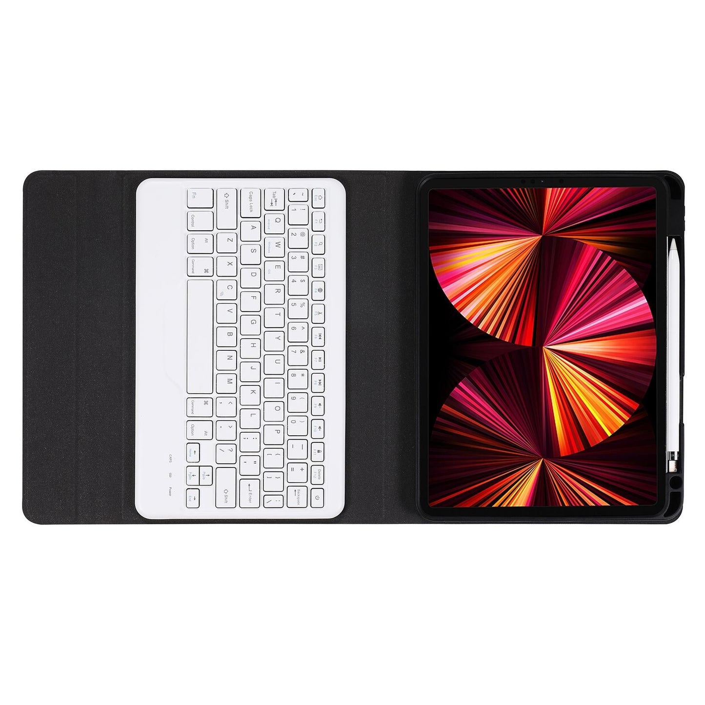 10.2 / 10.5 Inch Bluetooth Keyboard Tablet Case With Triangle Holder & Pen Slot - Gradient Dark Green
