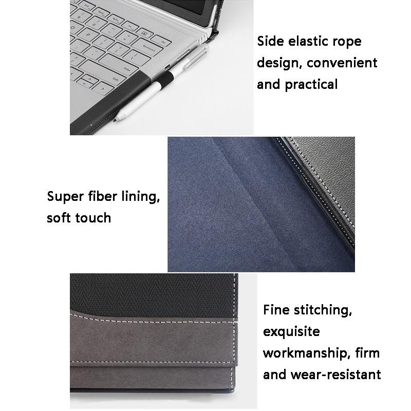 13.5 Inch Protective Sleeve for Microsoft Surface Book 2 in Pu Leather - Business Brown