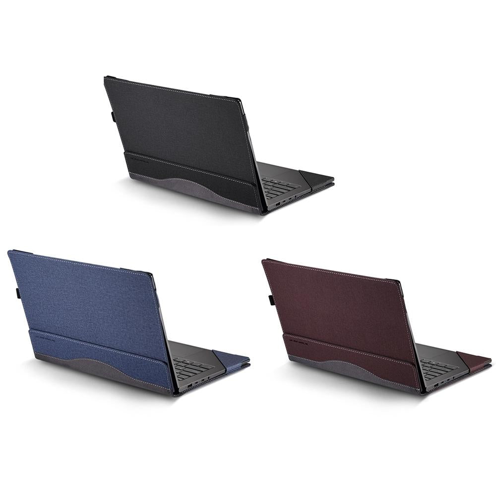 Protective Leather Laptop Case With Stand - 13.3 Inch - Wine Red - For Samsung Galaxy Book 2 360