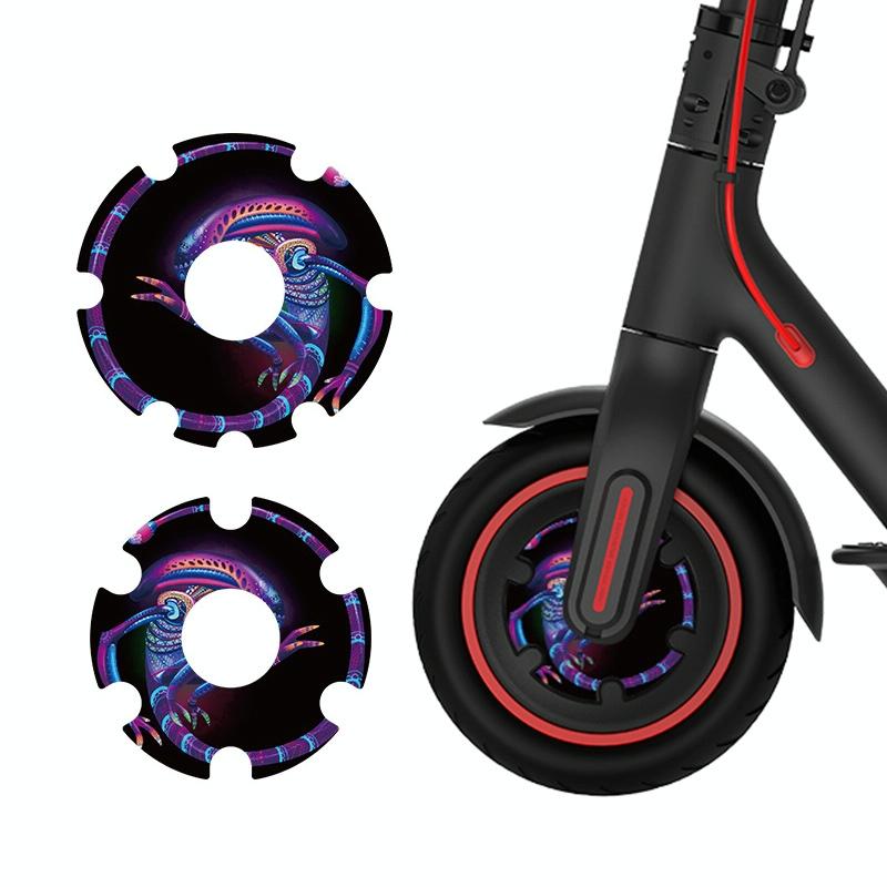 Waterproof Sticker for Xiaomi M365 Scooter Motor - 1 Pair - Colorful 4