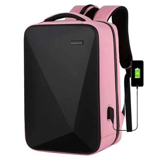 Large Capacity Anti-theft Laptop Backpack with Usb Port - 16 Inch - Pink