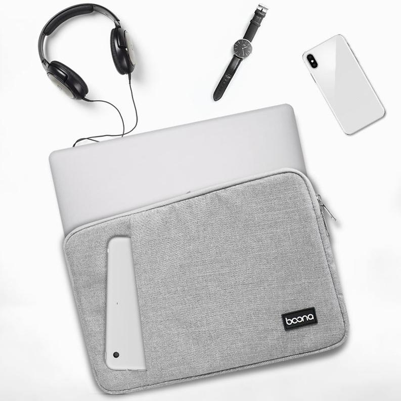 12 Inch Protective Laptop Liner Bag Cover - Gray