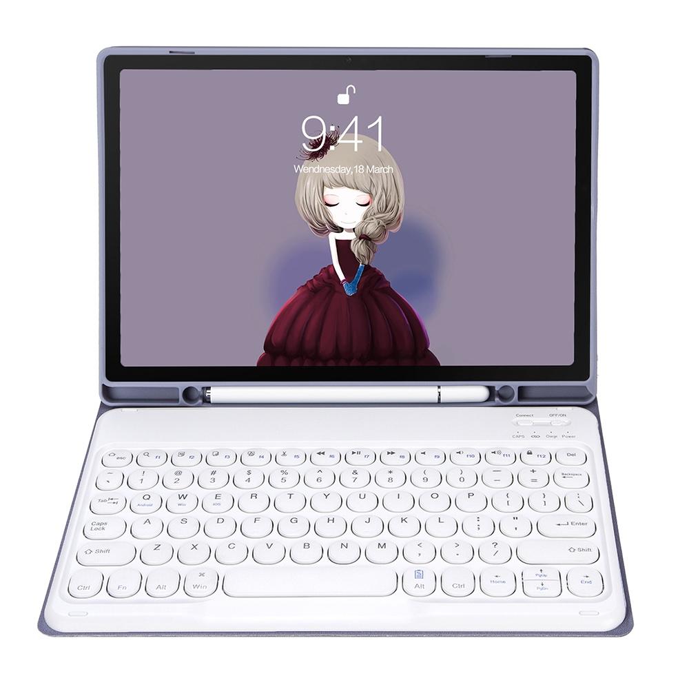 Detachable Bluetooth Keyboard Leather Case For Ipad Air 4 / 5 - Candy Colour Skin Texture - 10.9 Inch - For Ipad Air 4 10.9 2020 / Air 5 10.9 2022
