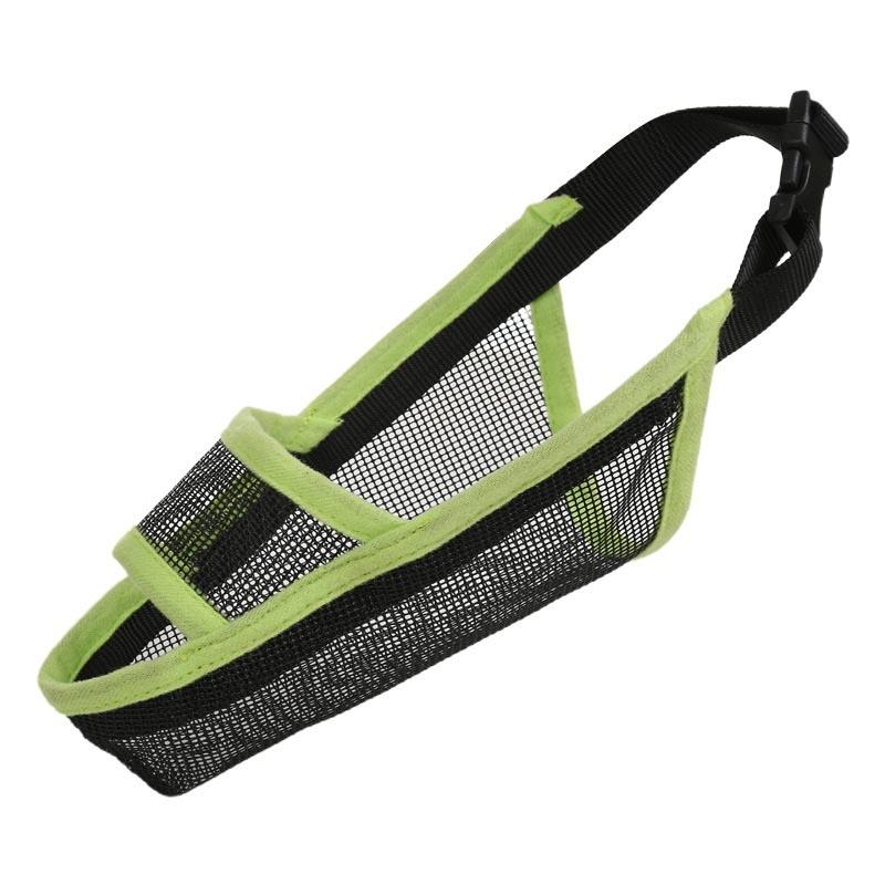 Dog Mouth Cover Anti-Bite Mesh Dog Mouth Cover Medium And Large Dogs Anti-Drop Mask Xl - Green
