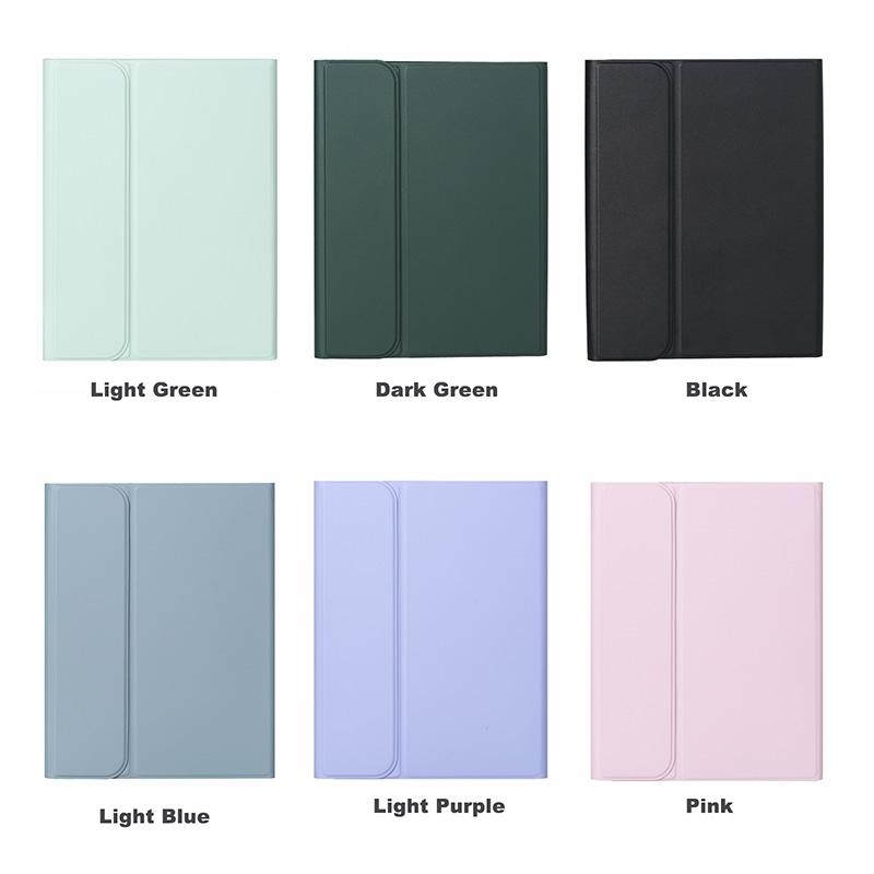10.9 Ipad 10Th Gen 2022 Backlit Keyboard Case With Pen Slot - Bluetooth Leather - Light Purple