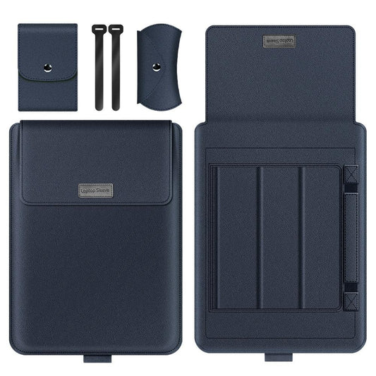 4-in-1 Computer Bracket Liner Bag - 13 / 14 Inch Storage Bag - Dark Blue