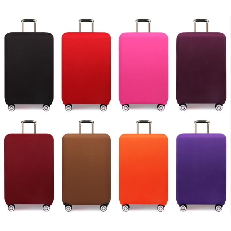 Stretch Luggage Protective Cover - Durable & Dust-proof - Size l - Purple Red