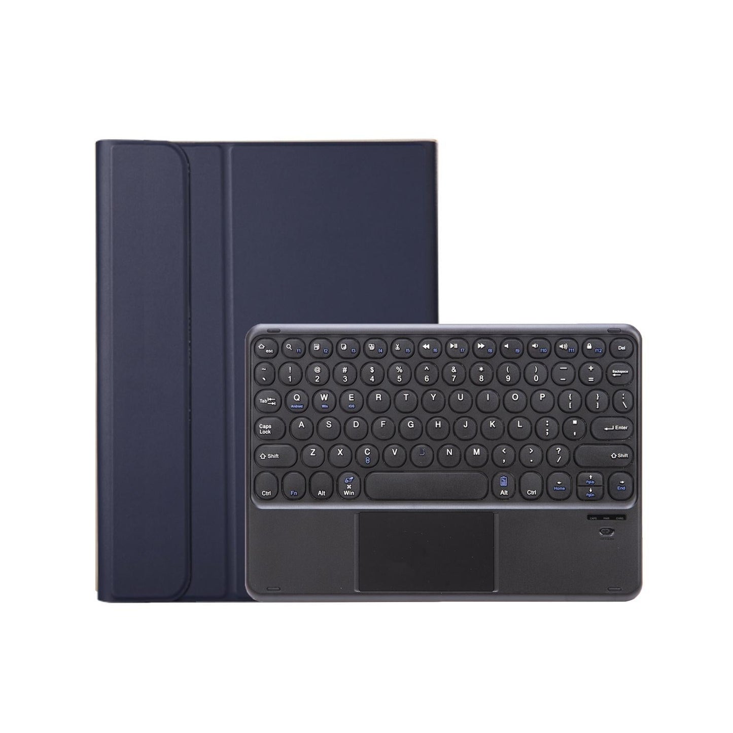 2022 Ipad 10.9 Lambskin Bluetooth Keyboard Case With Pen Slot - Dark Green