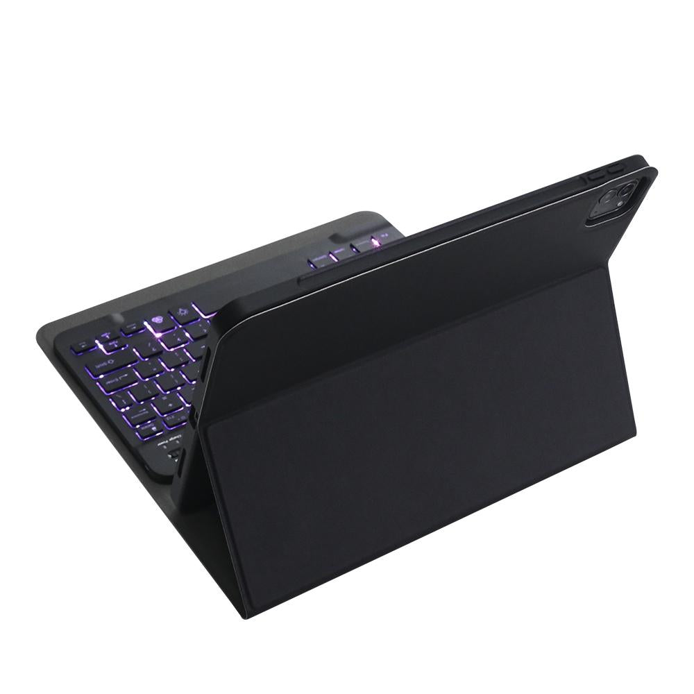 Detachable Bluetooth Keyboard Case For Ipad Pro 11 With Backlight & Pen Slot - Rose Gold