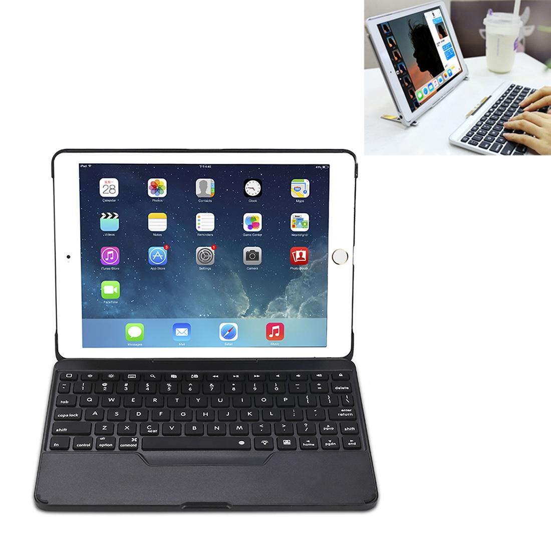 Detachable Bluetooth Keyboard Case For Ipad Air 2 / 9.7 2018 / 2017 / Pro 9.7 - Colourful Backlight - Rose Gold