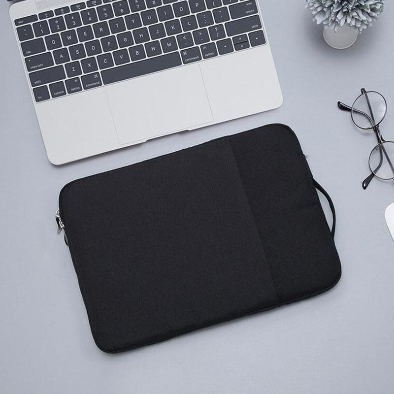 Universal Denim Laptop Case for 11.6 Notebooks - Portable and Stylish - Fits Macbook Air - 32.2x21.8x2cm - Grey