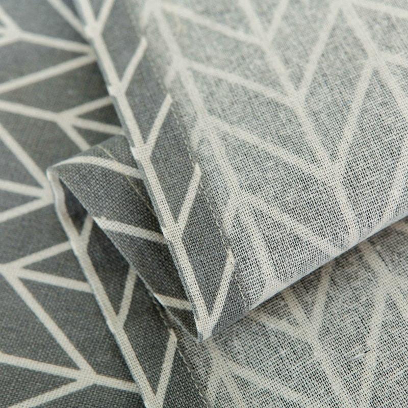 Universal Cotton Linen Microwave Dust Cover - Grey Dandelion