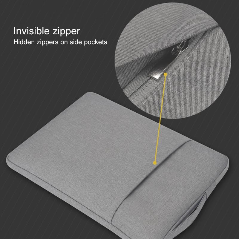 Denim Laptop Liner Bag for Business - Grey