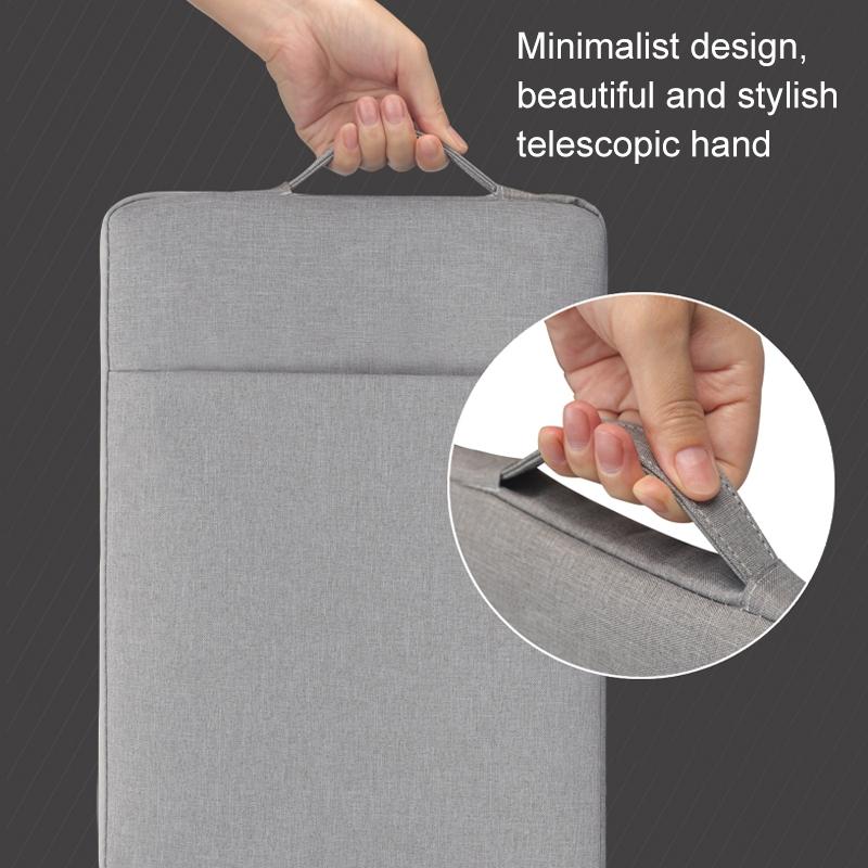 Denim Laptop Liner Bag for Business - Grey