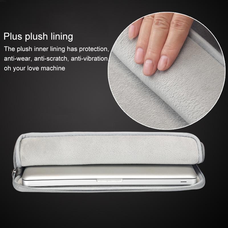 Denim Laptop Liner Bag for Business - Grey
