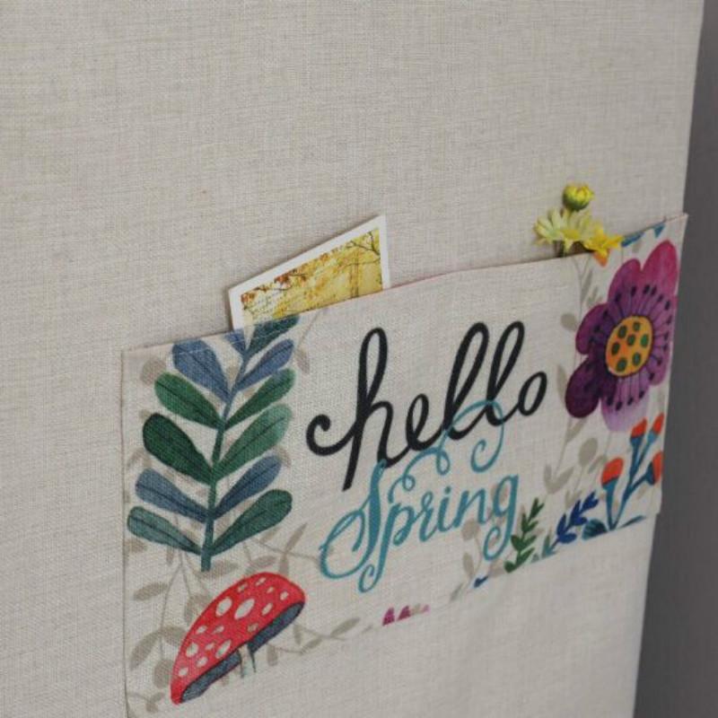 Cartoon Cotton Linen Drum Roller Washing Machine Dust Cover - 83x60x60cm Size - Cat