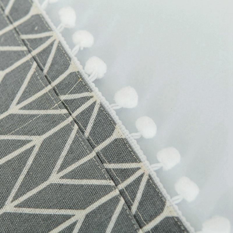 Universal Cotton Linen Microwave Dust Cover - Blue And White Porcelain