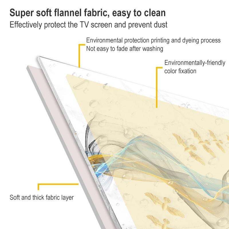 52 Inch Dust-proof Tv Cover for Household - Cat Paw