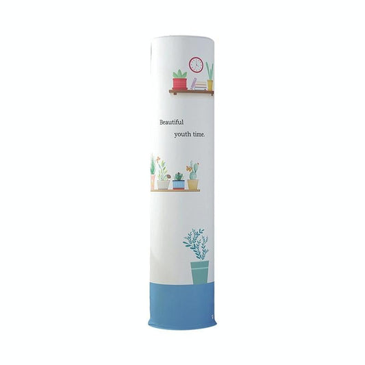 185 x 40 Cm Elastic Cloth Cabinet Air Conditioner Dust Cover - Blue Peacock