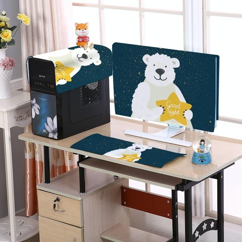 32 Inch Dust-proof Cover for Desktop Computer Lcd Monitor - Heart Rabbit