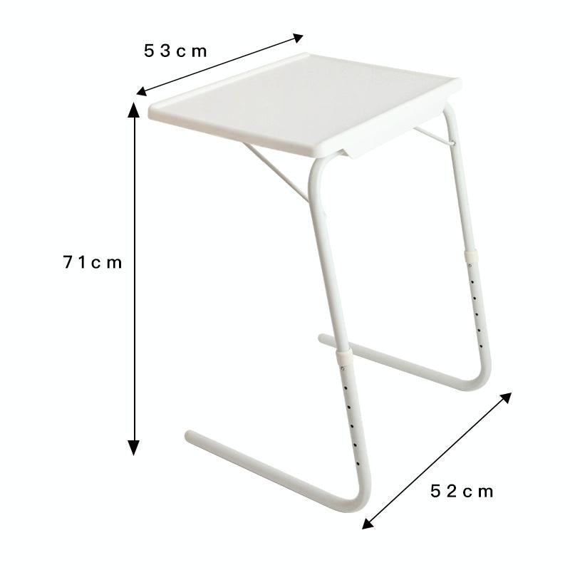 Foldable Laptop Table with Steel Tube Bracket and Plastic Pad