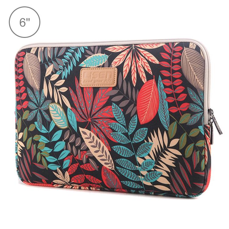 Colourful Leaves Sleeve Case for Amazon Kindle - Zipper Briefcase - White