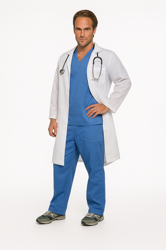 Plus Size Mens Doctor Costume King Big & Tall Party Hospital Fancy Dress