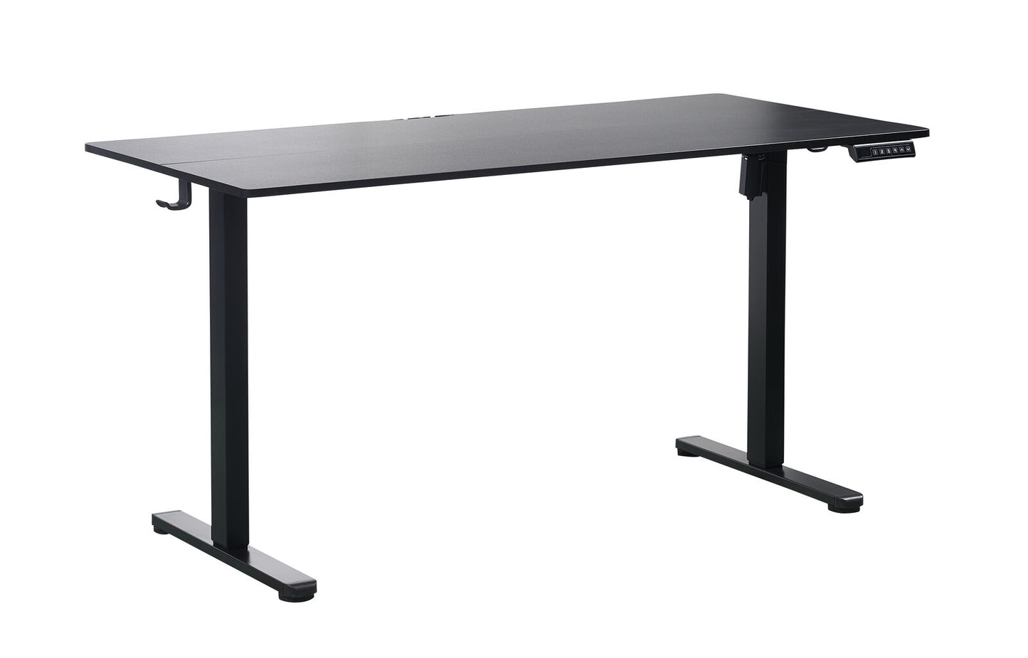 140 x 70cm Electric Standing Desk Height Adjustable Motorised Electric Sit Stand in Black