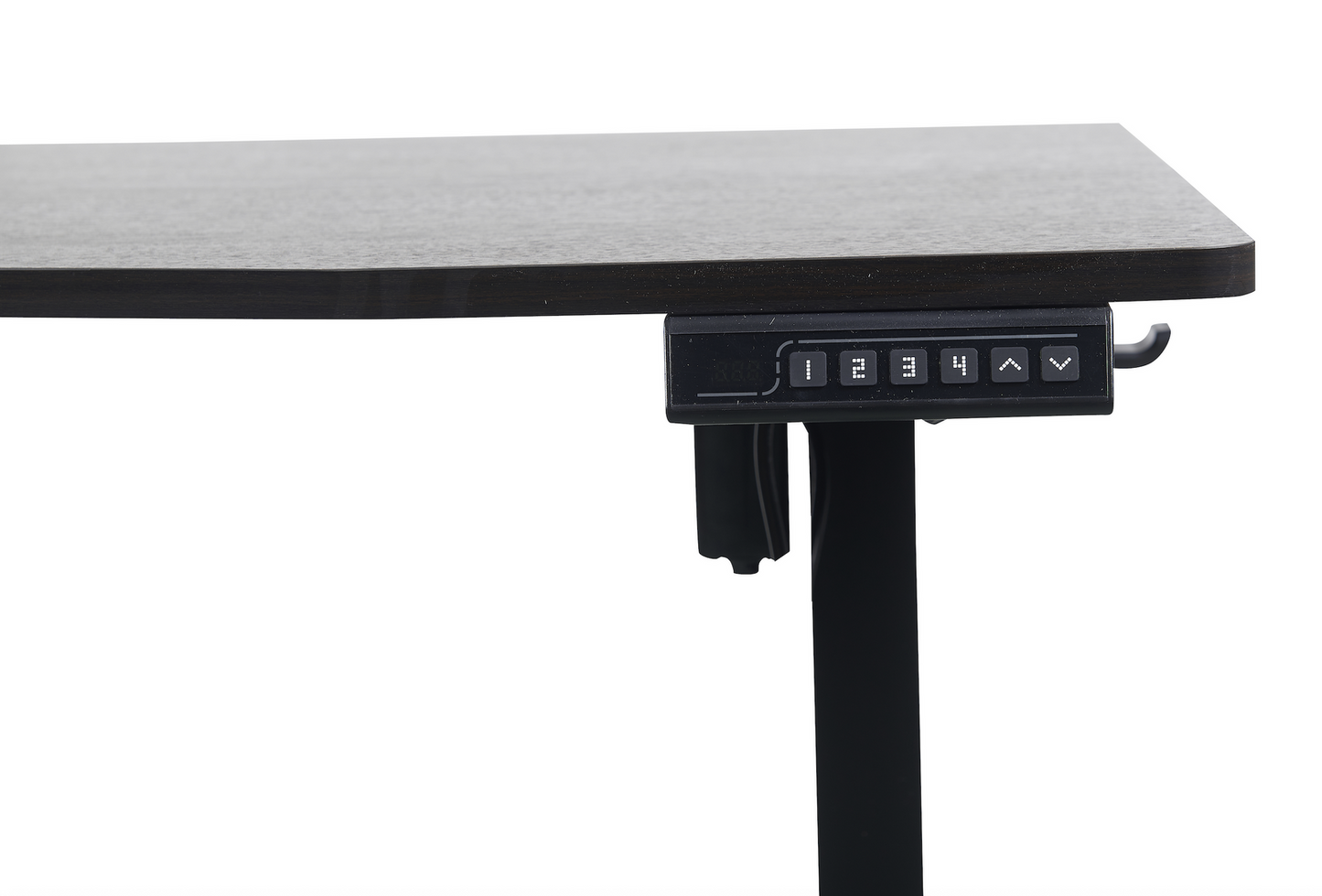 140 x 70cm Electric Standing Desk Height Adjustable Motorised Electric Sit Stand in Black