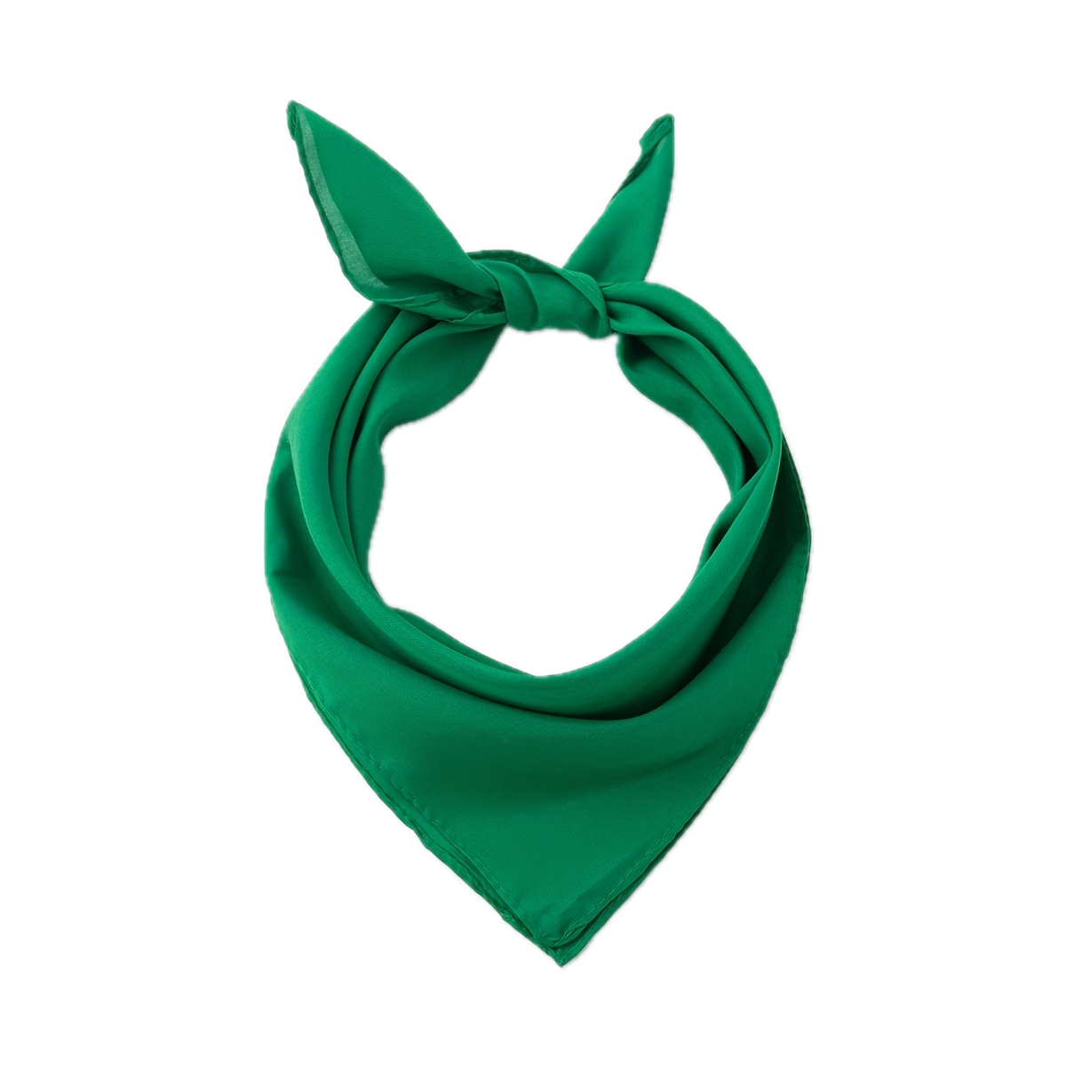 Plain Bandana 100% COTTON Head Wrap Durag Bandanna Summer Biker Scarf Mask - Green