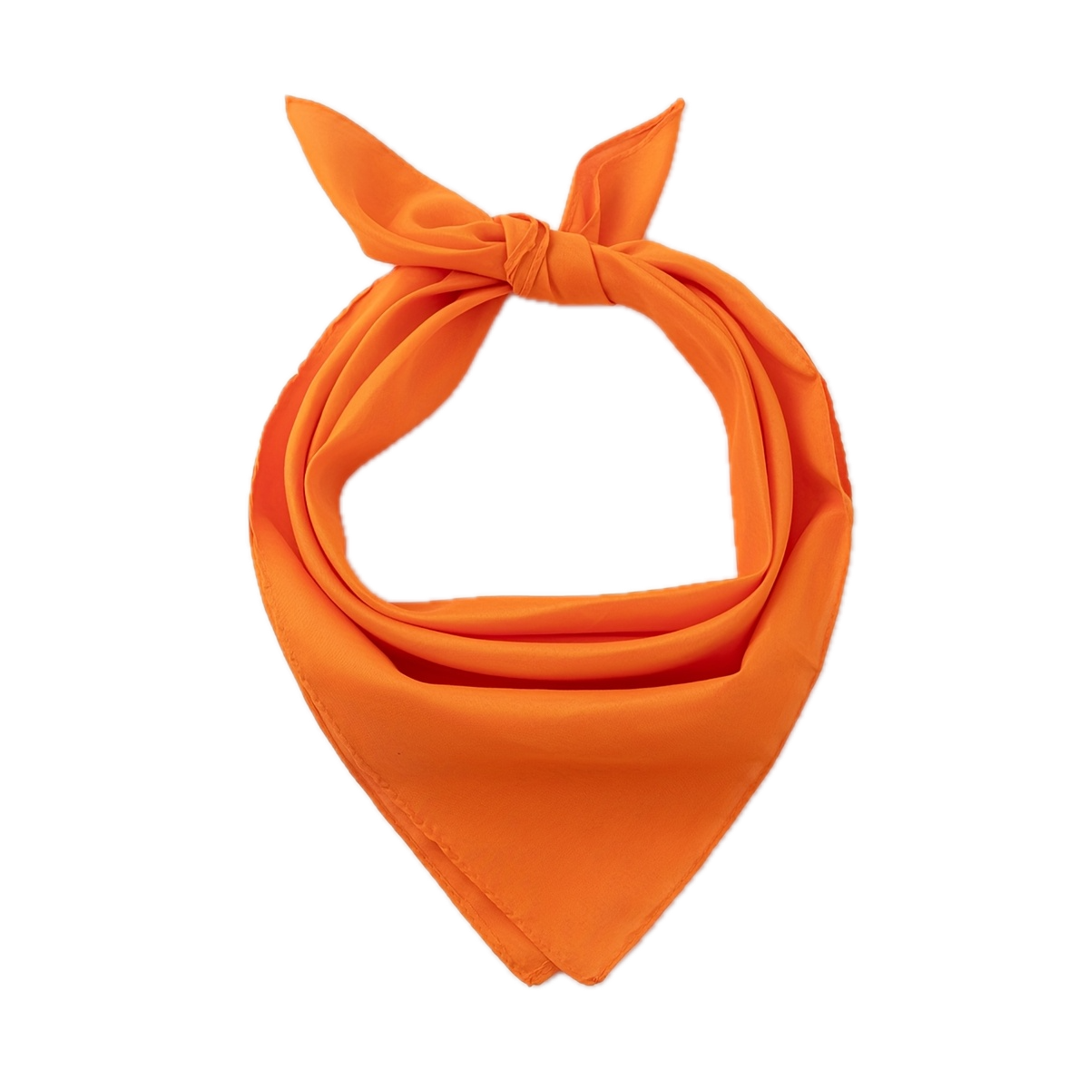 Plain Bandana 100% COTTON Head Wrap Durag Bandanna Summer Biker Scarf Mask - Orange