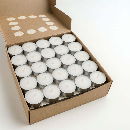 400pcs TEA LIGHT CANDLES 9 Hour Burn Tealight Wedding Smokeless Crystal Wax BULK