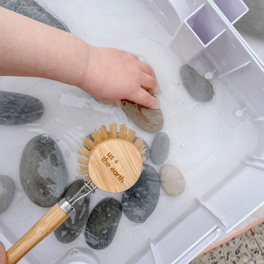 Bamboo Dishwashing Brush | Eco Dish Brush with replaceable head