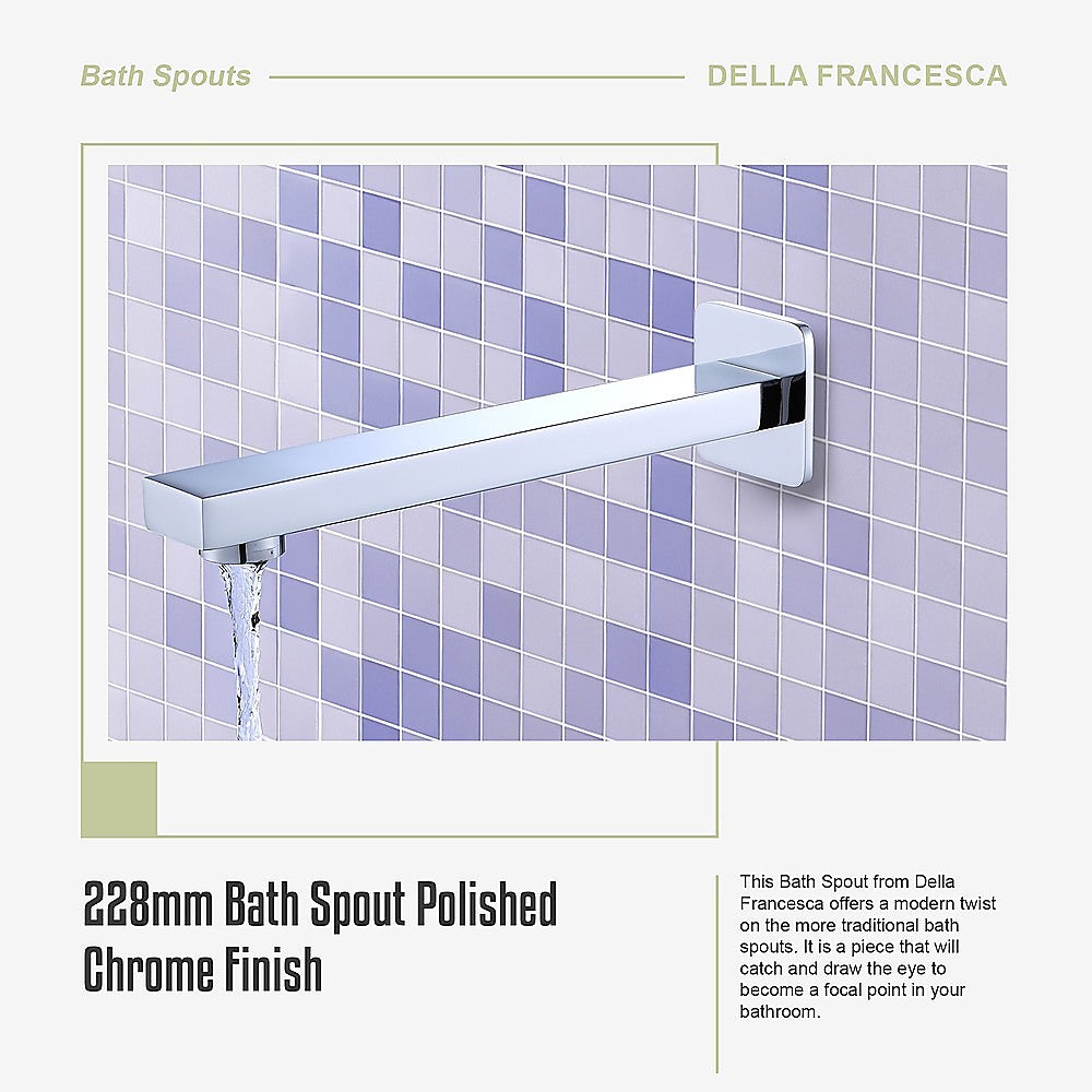 228mm Bath Spout Polished Chrome Finish