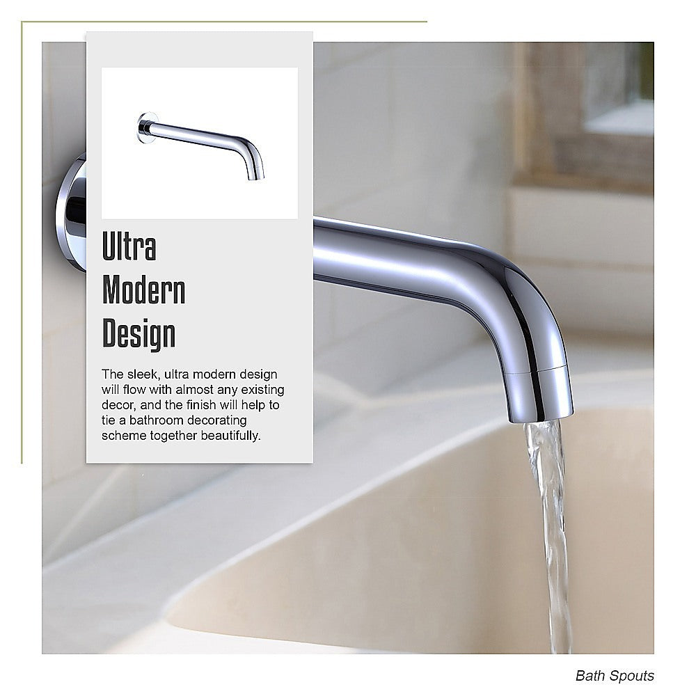 220mm Bath Spout in Polished Chrome Finish